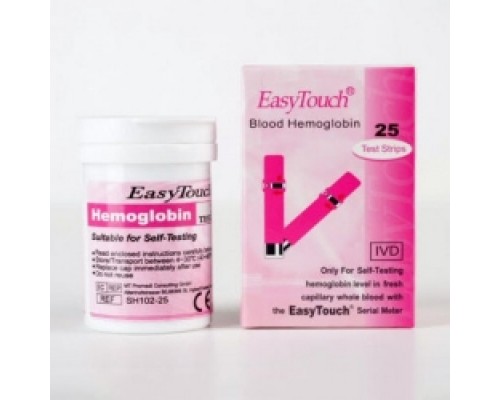 Тест-полоски EasyTouch Гемоглобин (25 штук в упаковке)