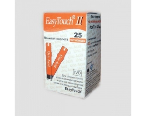 Тест-полоски EasyTouch Мочевая кислота (25 штук в упаковке)