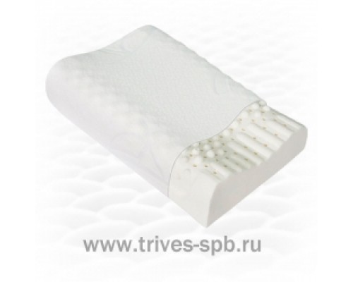 Ортопедическая подушка массажная из натурального латекса ТОП-205 (Тривес)