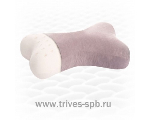 Ортопедическая подушка из натурального латекса в форме "косточки" ТОП-210 (Тривес)