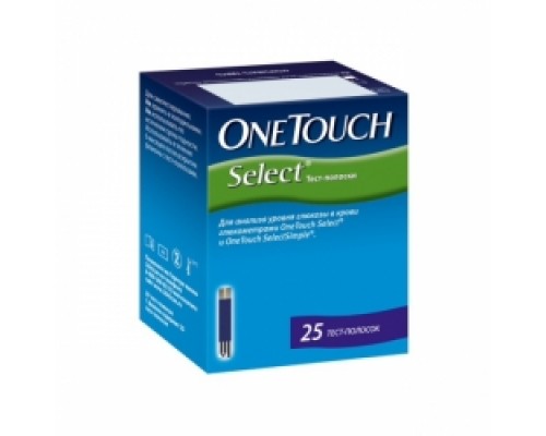 Тест-полоски OneTouch Select (25 штук в упаковке)
